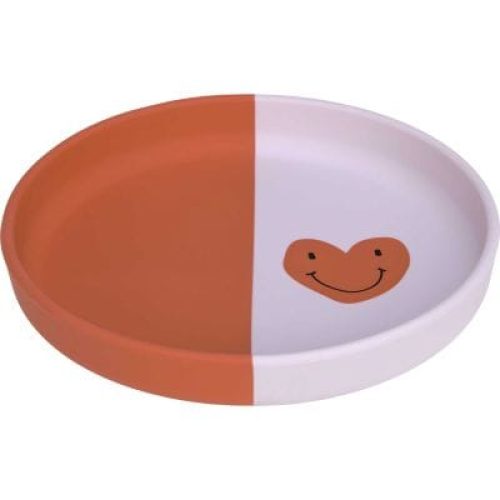 assiette-en-silicone-happy-rascals-coeur-lavande
