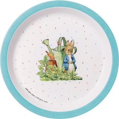 assiette-pierre-lapin-bleue-18-cm