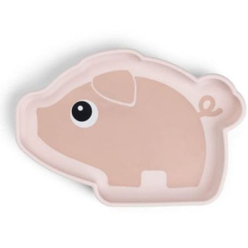 assiette-silicone-avec-ventouse-pigee-rose