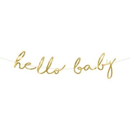 banniere-petite-etoile-hello-baby-or-18-x-70-cm