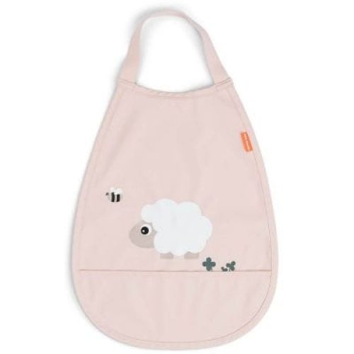 bavoir-elastique-tiny-farm-rose