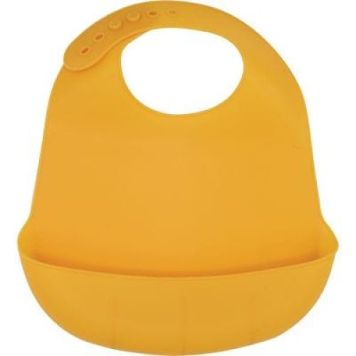 bavoir-en-silicone-moutarde