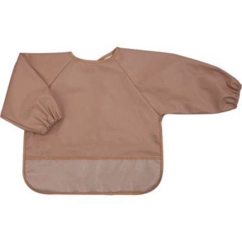 bavoir-plastifie-manches-longues-terracotta