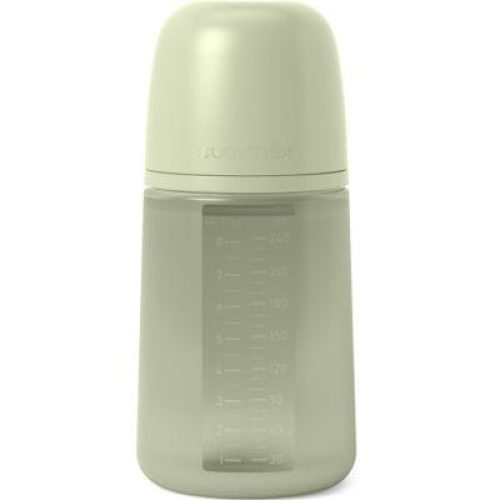 biberon-silicone-debit-moyen-colour-essence-vert-240-ml