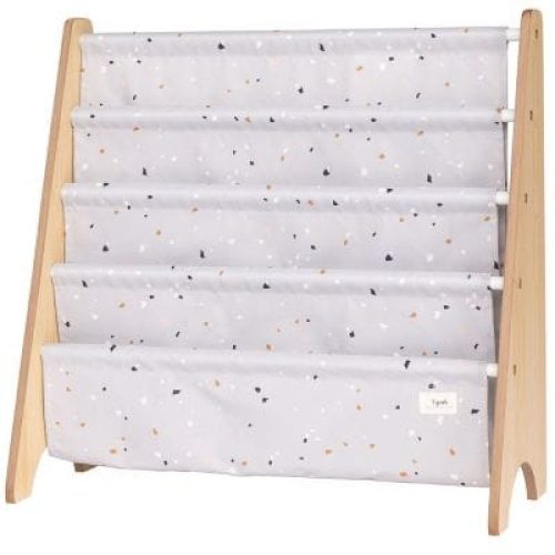 bibliotheque-en-tissu-recycle-terrazzo-gris-clair
