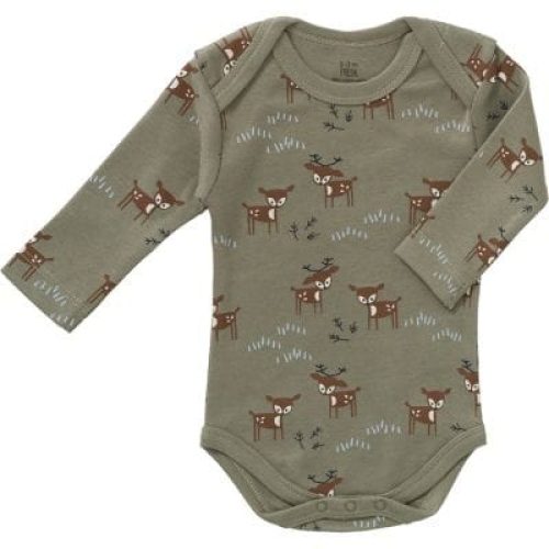 body-manches-longues-en-coton-bio-deer-olive-naissance-50-cm