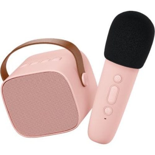 boite-karaoke-enceinte-et-micro-rose-reconditionne