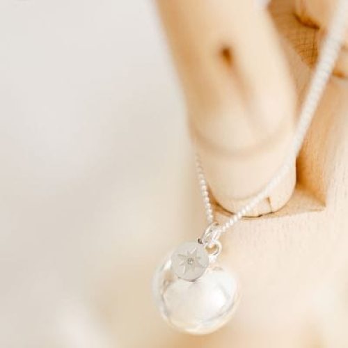 bola-de-grossesse-gri-gri-etoile-du-nord-chaine-plaque-argent-925