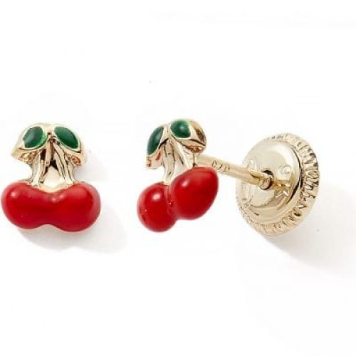 boucles-d-oreilles-a-vis-cerises-rouges-or-jaune-9-carats