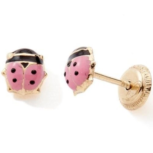 boucles-d-oreilles-a-vis-coccinelle-rose-or-jaune-9-carats