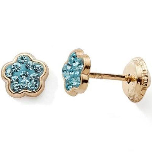 boucles-d-oreilles-a-vis-fleur-cristaux-bleu-or-jaune-9-carats