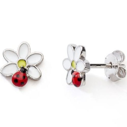 boucles-d-oreilles-coccinelle-sur-fleur-argent
