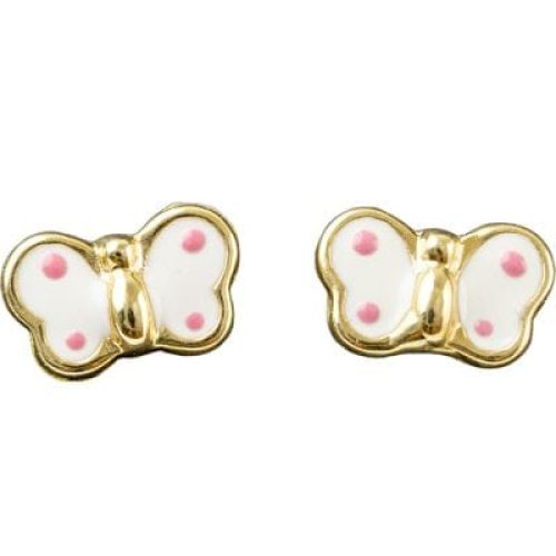 boucles-d-oreilles-papillon-emaille-blanc-a-pois-rose-or-jaune-375