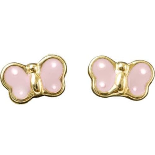 boucles-d-oreilles-papillon-emaille-rose-a-pois-blanc-or-jaune-375