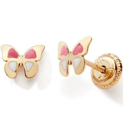 boucles-d-oreilles-papillon-laque-rose-et-blanc-or-jaune-9-carats