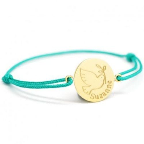 bracelet-cordon-colombe-personnalisable-plaque-or