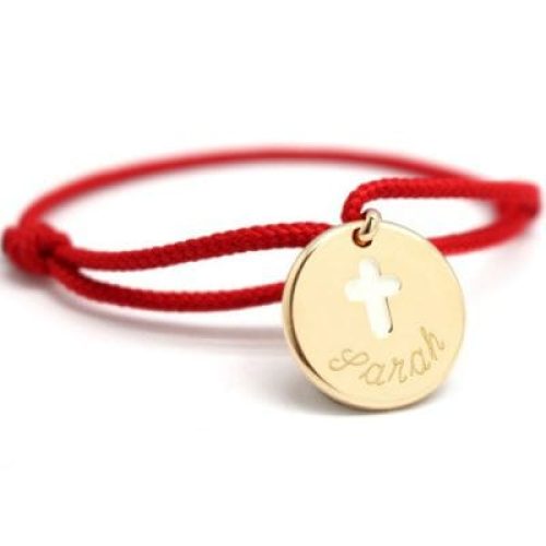 bracelet-cordon-croix-ivoire-plaque-or-personnalisable