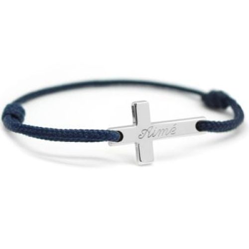 bracelet-cordon-croix-personnalisable-argent-925