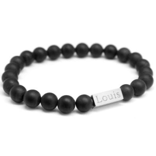 bracelet-papa-perles-mates-personnalisable-acier