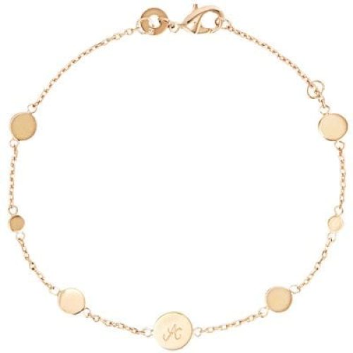 bracelet-pastille-initiale-personnalisable-plaque-or