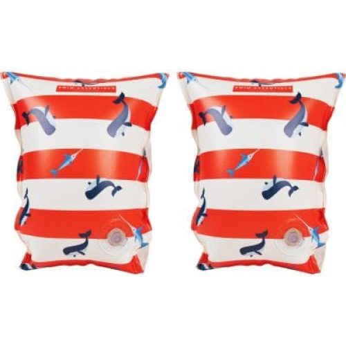 brassards-de-natation-baleine-rouge-blanc-2-6-ans