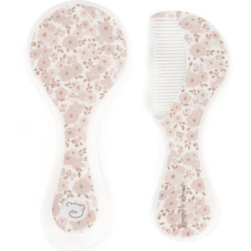 brosse-et-peigne-fleurs-rose