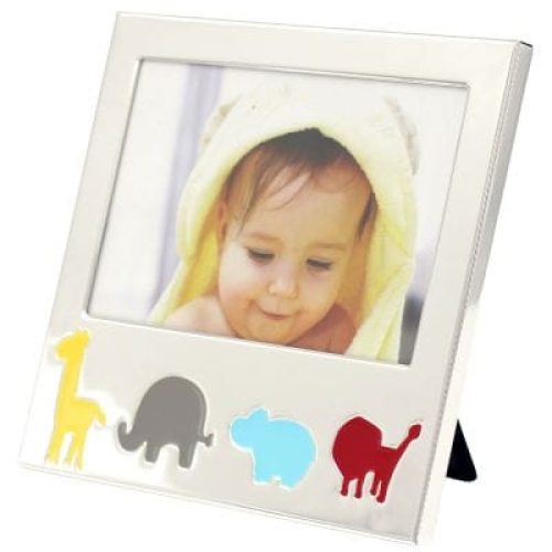 cadre-photo-safari-personnalisable-metal-argente