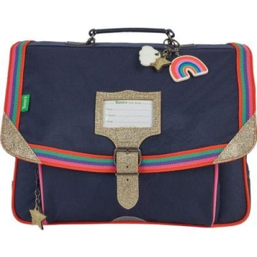 cartable-primaire-les-fantaisies-leila-bleu-marine-38-cm