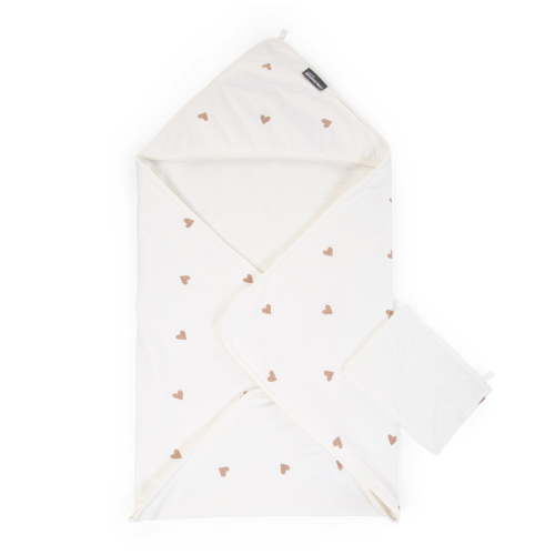 Cape De Bain + Gant - 80x80 Cm - Jersey - Hearts