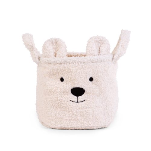 Panier De Rangement - 25x20x20 Cm - Teddy - Ecru