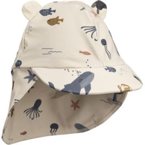 chapeau-anti-uv-en-seersucker-senia-sea-creature-sandy-3-6-mois