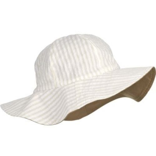 chapeau-de-soleil-reversible-amelia-raye-blanc-et-sable-9-12-mois