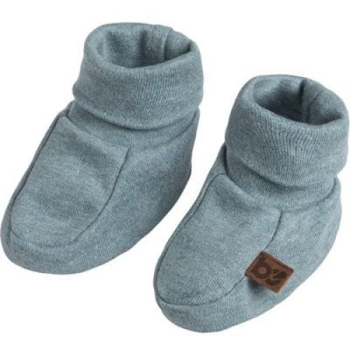 chaussons-bebe-en-coton-bio-melange-stonegreen-0-3-mois