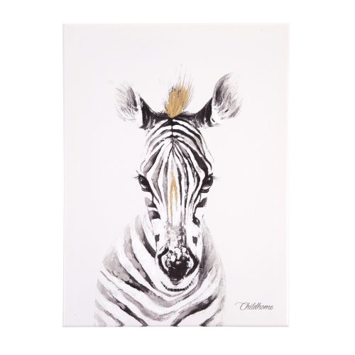 Peinture - Zèbre + Or - 30x40 Cm
