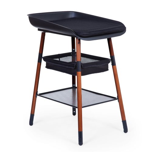 Evolux Table à Langer - Noyer / Noir