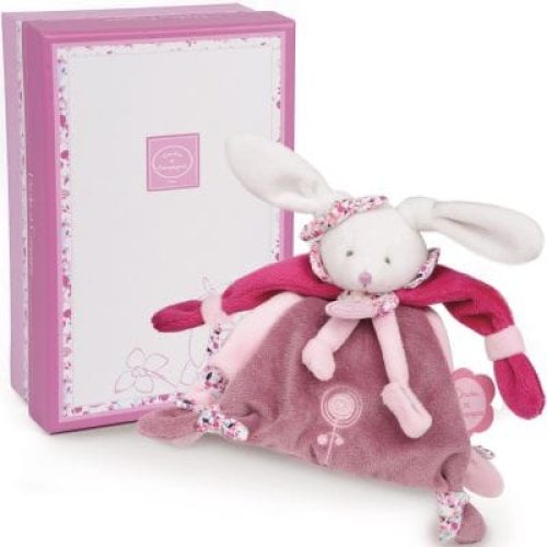 coffret-doudou-attache-sucette-lapin-cerise