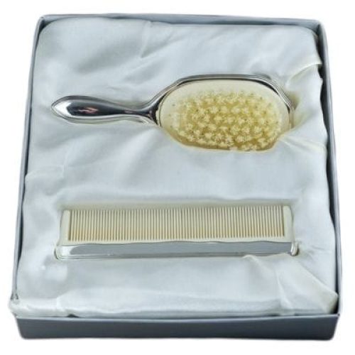 coffret-peigne-et-brosse-a-cheveux-filets-metal-argente
