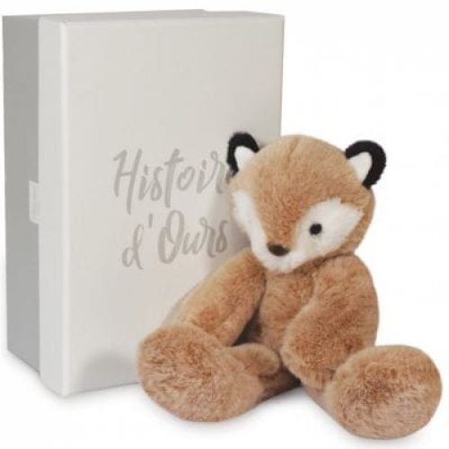 coffret-peluche-renard-sweety-mousse-25-cm
