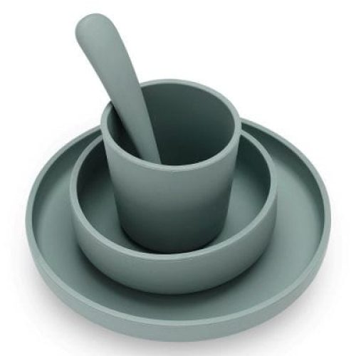 coffret-repas-en-silicone-ash-green-vert-4-pieces