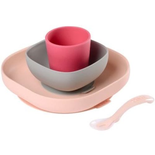 coffret-repas-en-silicone-rose-4-pieces