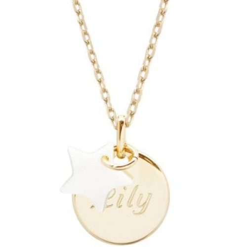 collier-enfant-medaille-et-etoile-en-nacre-personnalisable-plaque-or