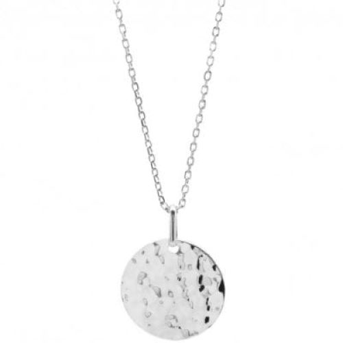 collier-medaille-martelee-45-cm-personnalisable-argent-925