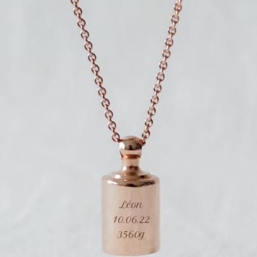 collier-personnalisable-plaque-or-rose