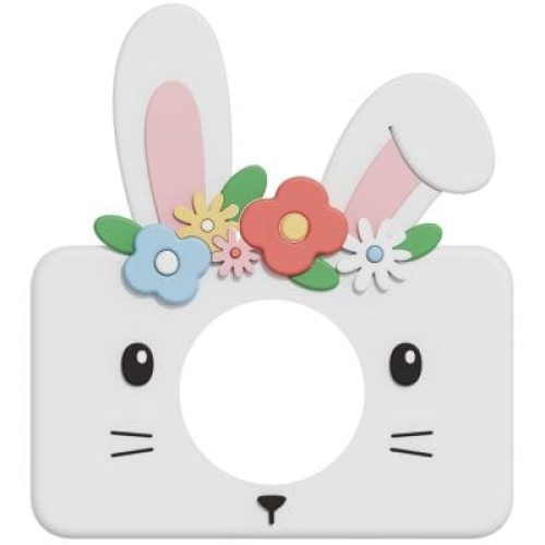coque-en-silicone-pour-appareil-photo-zoo-friends-rabbit-flower