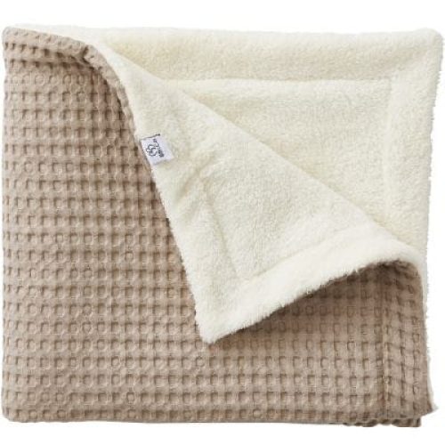 couverture-polaire-en-coton-gaufre-latte-75-x-120-cm