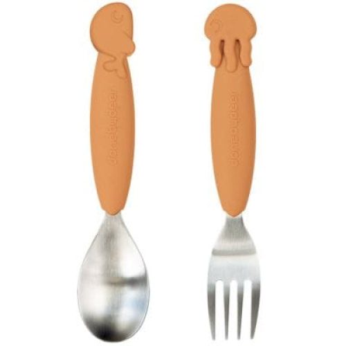 cuillere-et-fourchette-sea-friends-jaunes-yummy