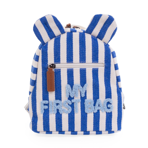 My First Bag Sac a dos Enfant - Rayures - Bleu Electrique
