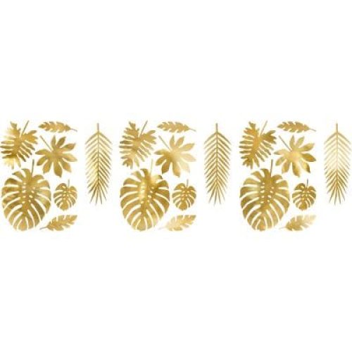 decorations-aloha-feuilles-tropicales-dorees-21-pieces