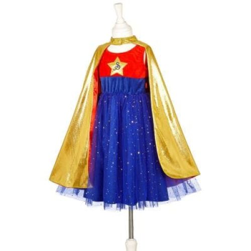 deguisement-super-hero-girl-robe-cape-8-10-ans