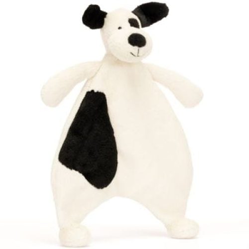 doudou-plat-bashful-chien-noir-et-creme-20-cm